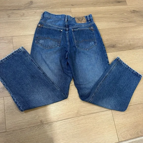 Avirex Men’s Relaxed Fit Jeans Sz 30 – Distressed Vintage Y2K Style - Picture 5 of 15